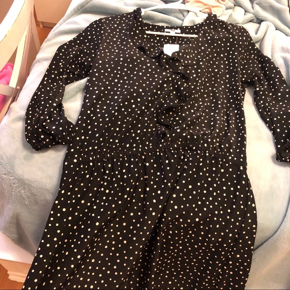 uniqlo polka dot ruffle dress - Picture 3 of 3